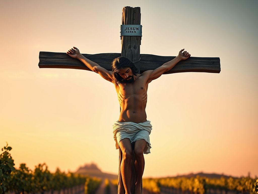 Jesus morreu na cruz versículo