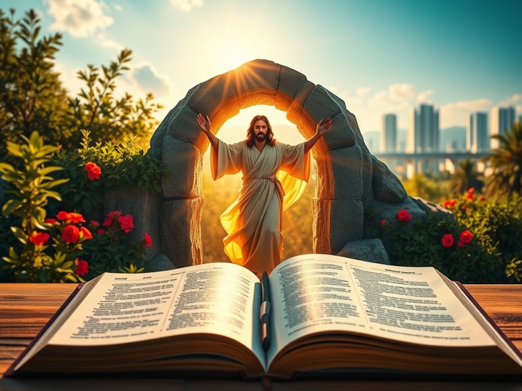 Jesus venceu a morte, ressuscitou versículo